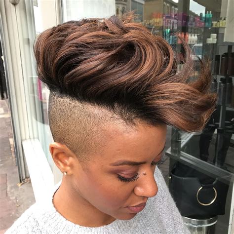 short black hairstyles with shaved sides and back|short hairstyles for thick black women.